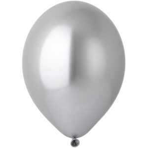 Б Шар (14"/36см) Серебро Хром (601) Glossy Silver 50шт