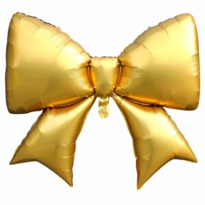 ВЗ Фигура (39"/99 см) Бант Золотой Сатин 1шт