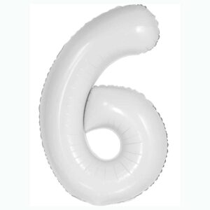 FA Цифра (34"/86 см) 6 Slim Белый 1шт