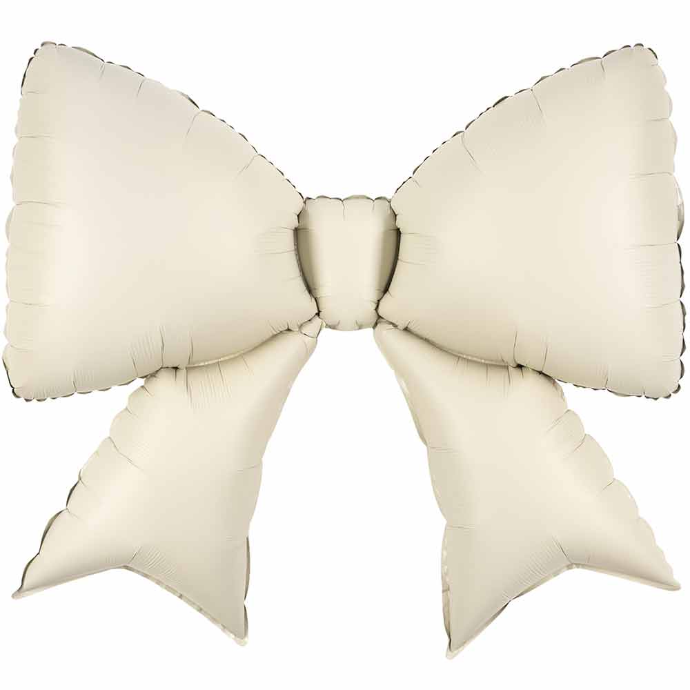 FA Фигура (39"/99 см) Бант Белый Сатин 1шт