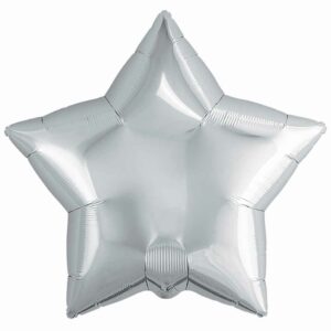 Р Звезда (30"/76 см) Серебро 1шт в уп 1204-1108