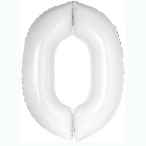 FA Цифра 0 (34"/86 см) Slim Белый 1шт