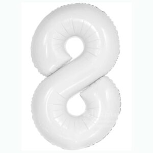 FA Цифра 8 (34"/86 см) Slim Белый 1шт