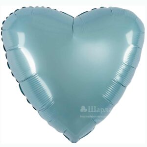 Р Сердце (19"/48 см) Утренний туман Бохо 1шт