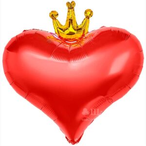 FA Сердце (22"/56 см) Золотая Корона Красный в интернет-магазине Шарландия