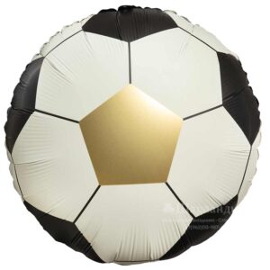 FA Круг (18"/46 см) Футбольный мяч Черный Сатин 1шт