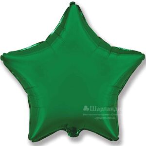 Ф Звезда (32"/81 см) Зеленый 1шт