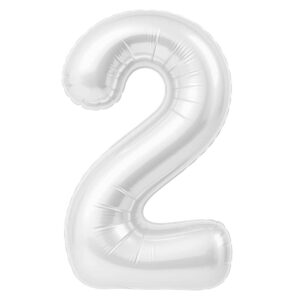Р Цифра 2 (40"/102 см) Белый Блеск Slim 1шт