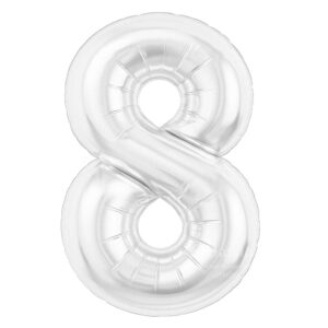Р Цифра 8 (40"/102 см) Белый Блеск Slim 1шт