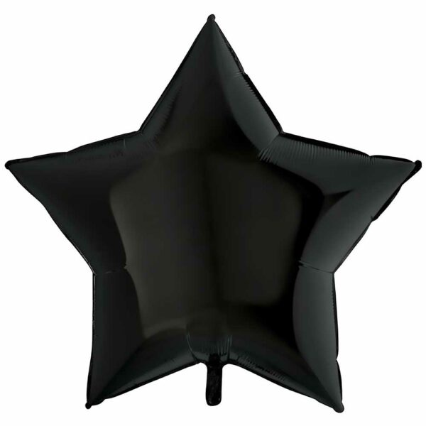 Г Звезда (36"/91 см) Пастель Black Черный 1 шт