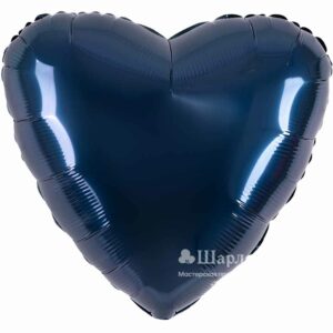 Р Сердце (19"/48 см) Сапфир 1шт