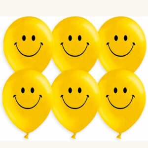 Б Шар (14"/35 см) Улыбка желтый , 1шт