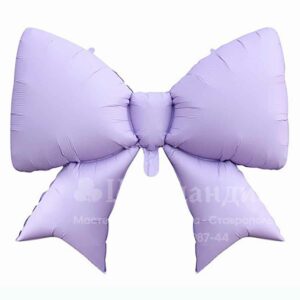 FA Фигура (39"/99 см) Бант Сиреневый Сатин 1шт