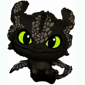 FA Фигура (32"/81 см) Любимый Дракон Черный 1шт в интернет-магазине Шарландия