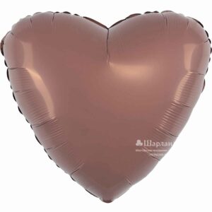 Р Сердце (19"/48 см) Мокко 1шт 1204-1632