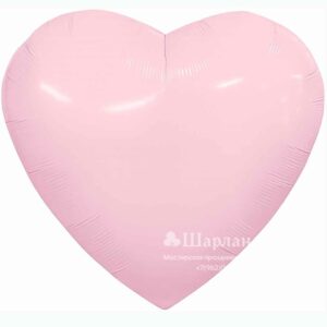 Р Сердце (36"/91 см) Зефирный 1шт в уп