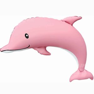 FA Фигура (46"/117 см) Дельфин Розовый Сатин 1шт