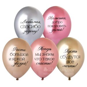 Б Шар (14"/36 см) Любимая спасибо за дочку 1ст 1шт