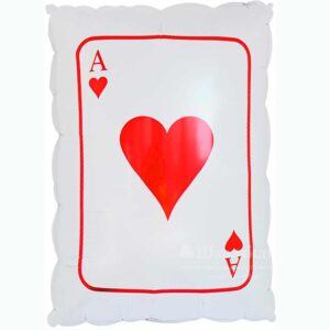 FA Фигура (22"/56 см) Покер Карта Туз Червей 1шт