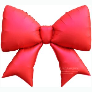 FA Фигура (39"/99 см) Бант Красный Сатин 1шт