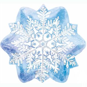 A Фигура (18"/46 см) Снежинка Голубой/Серебро 1шт